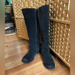 Sofft tall soft leather boots *WATERPROOF* with lace up adjustable back